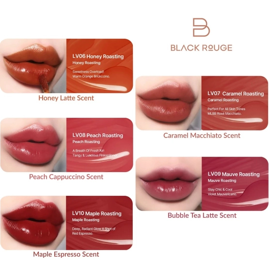 BLACK ROUGE Drip Hot Water Tint - Ultralekki tint do ust Mauve Roasting