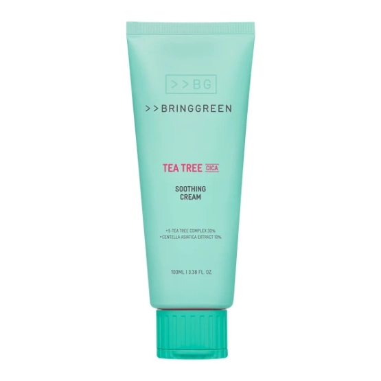 BRING GREEN Tea Tree Cica Soothing Cream Plus - Kojący krem do twarzy 100ml
